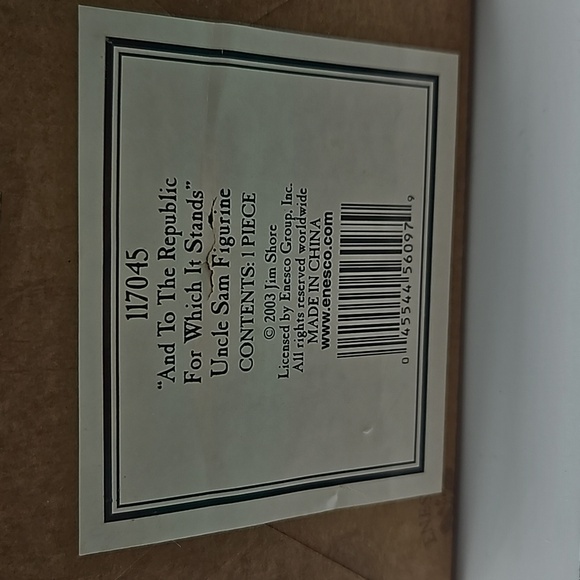 JIM SHORE God Bless America Uncle Sam figurine - Picture 12 of 14